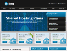 Tablet Screenshot of 180-hosting.com